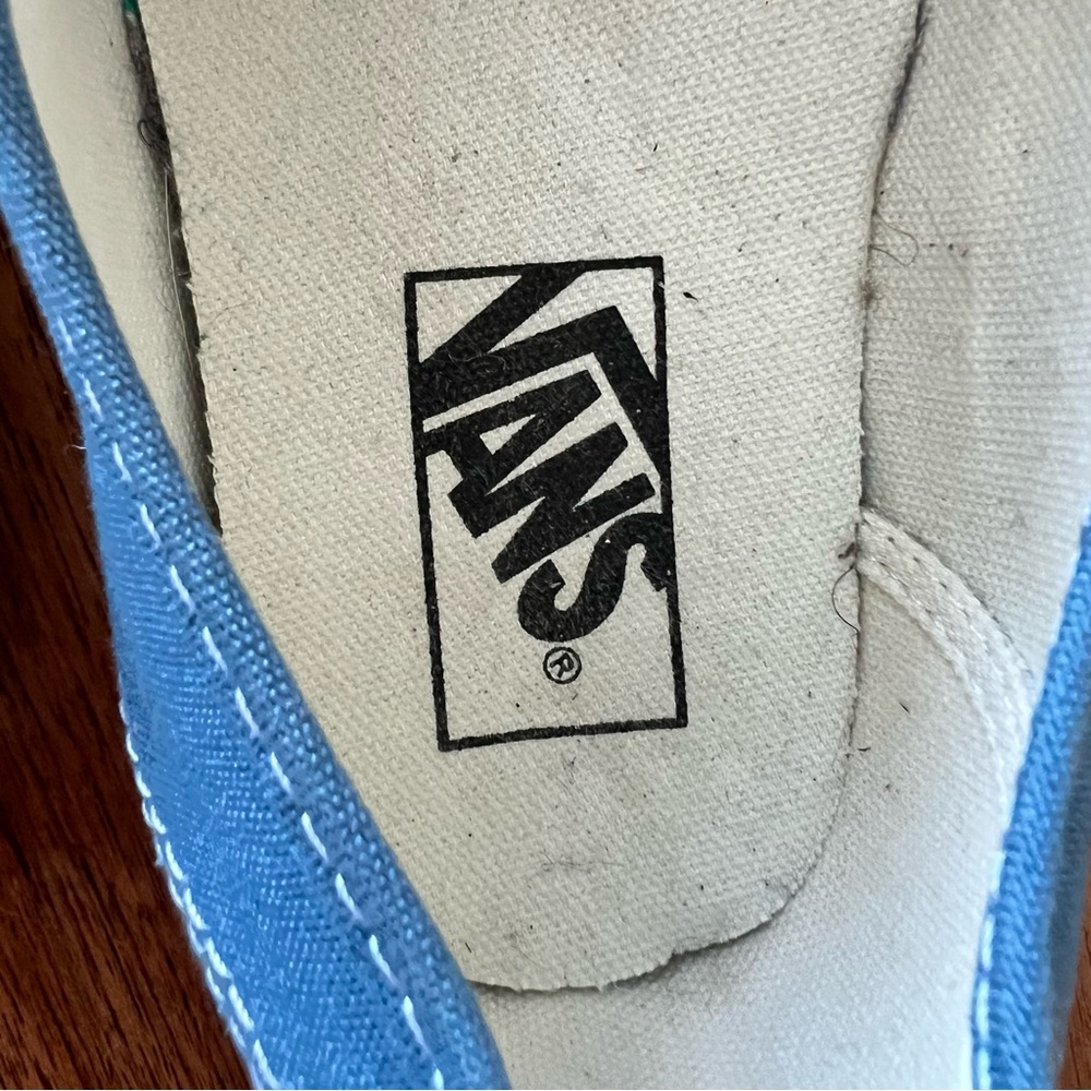 Vans Sky Blue Lace-Up Sneakers 8.5 41 - Picture 10 of 12